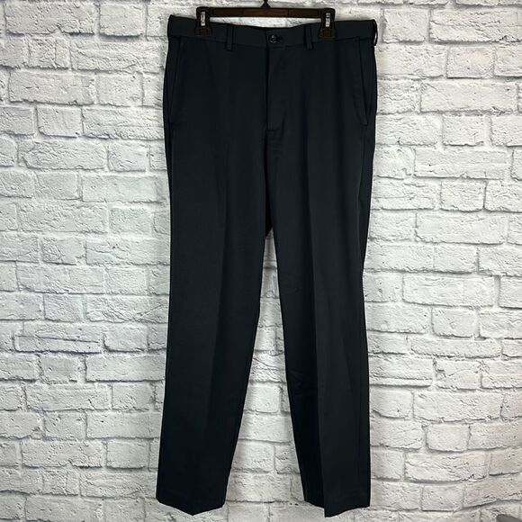 Van Heusen Black Slacks Pal rd Size 34x32 - Picture 1 of 7